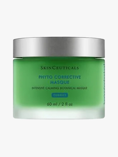 Skinceuticals Phyto Corrective Masque in branded tub component on a light gray background