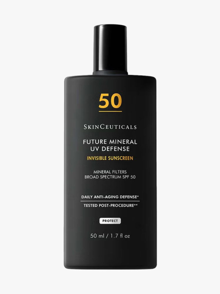 Skinceuticals Future Mineral UV Defense Invisible Sunscreen in branded component on a light gray background